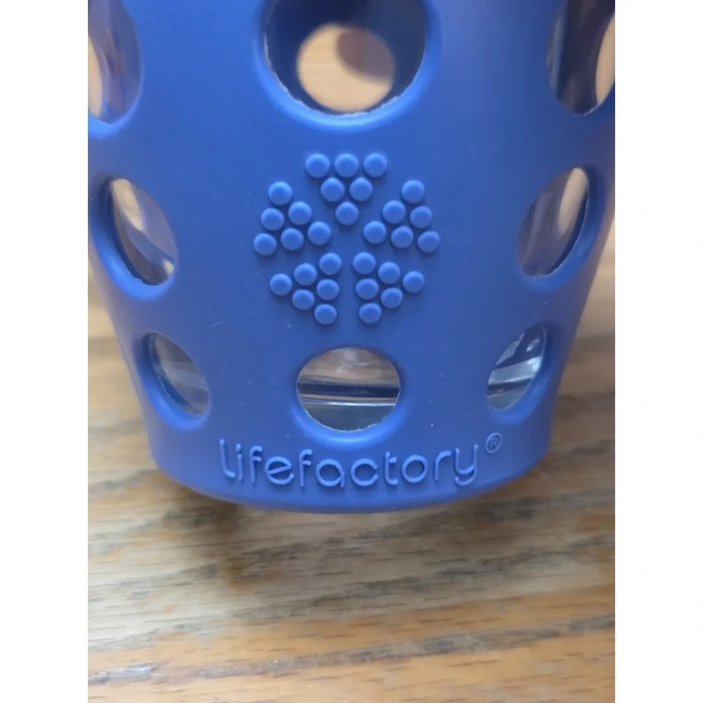 Set of 3 10 Oz Lifefactory Drinking Glasses w/ Silicone Sleeves Cocktail Tumbler